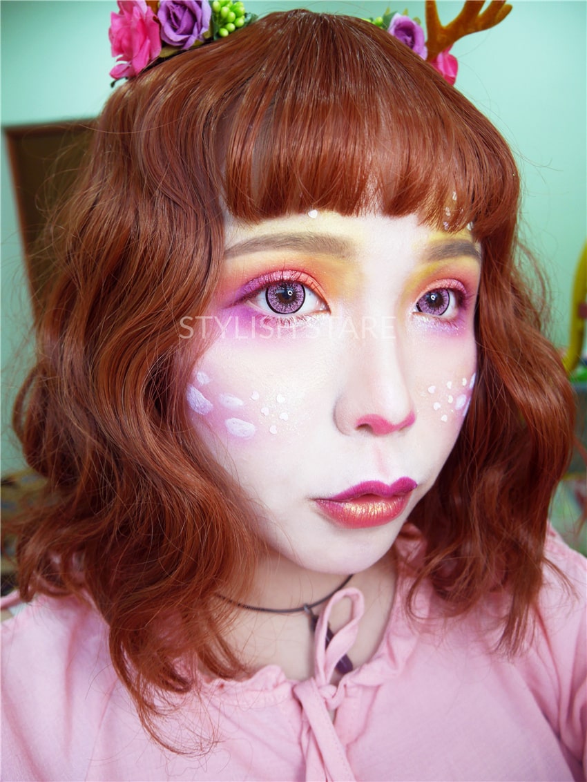 EOS New Adult Pink circle lenses
